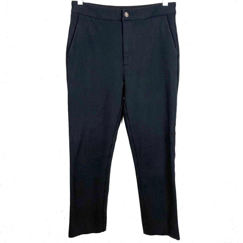 G/Fore Womens Cigarette Leg High Rise Stretch Golf Pants Pockets Black Size 6